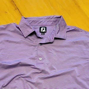Wild Rock Golf Club purple striped XXL golf shirt